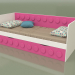 3d model Sofá cama para adolescentes con 1 cajón (Rosa) - vista previa