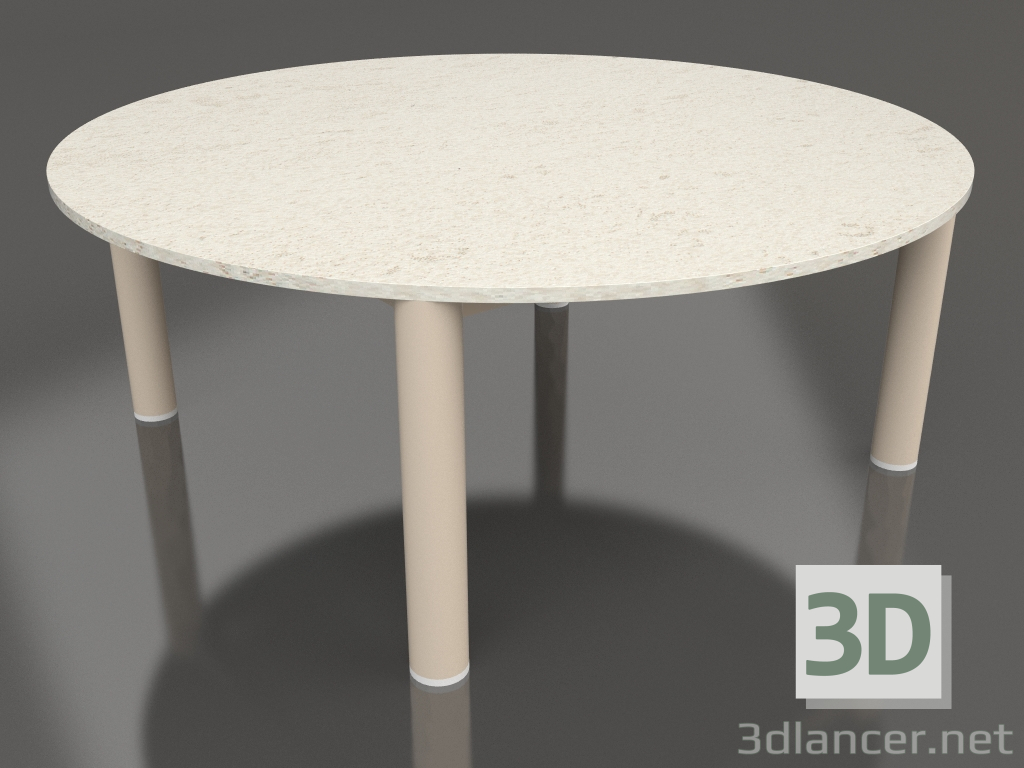 modello 3D Tavolino P 90 (Sabbia, DEKTON Danae) - anteprima