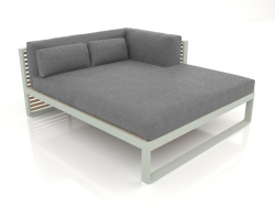 XL modular sofa, section 2 right (Cement gray)