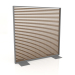 3d model Partition made of artificial wood and aluminum 150x150 (Teak, Anthracite) - preview