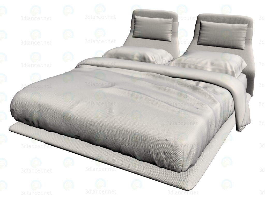 3d model Cama LLA200L - vista previa