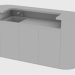 modèle 3D Comptoir de bar ALEXANDER BAR SEQUENCE (200x60xH108) - preview