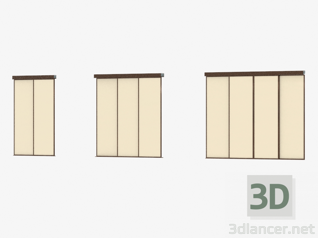 modèle 3D Partition interroom de A5 (sable bronzé) - preview