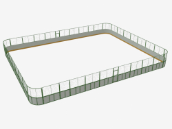 Hockey court (plastic, 25x20 mesh around the perimeter) (7932)