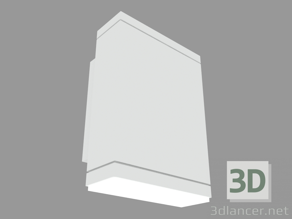 modello 3D Lampada da parete PLAN VERTICAL 140 SINGLE EMISSION (S3895W) - anteprima