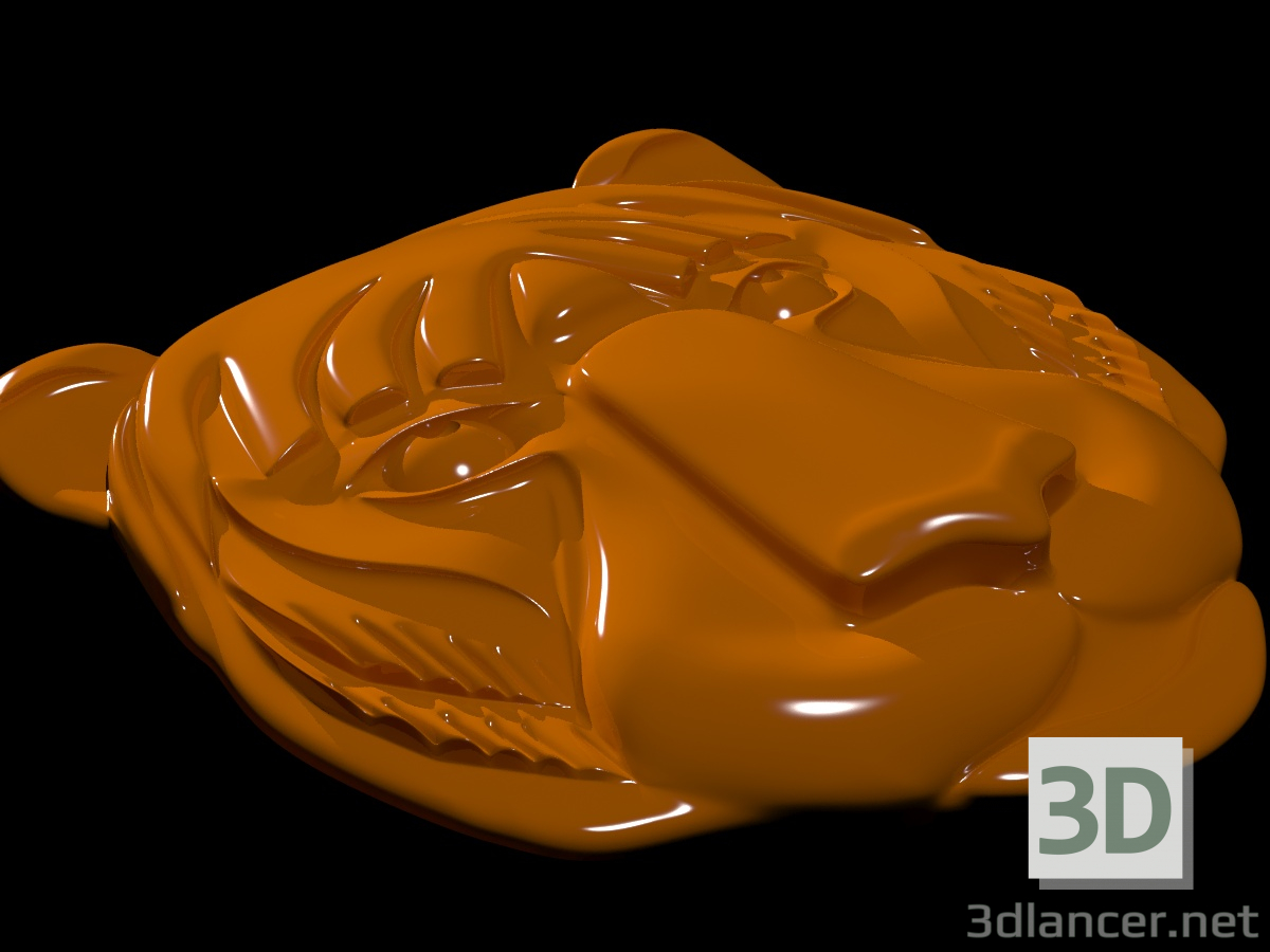 Modelo 3d Máscara de tigre - preview