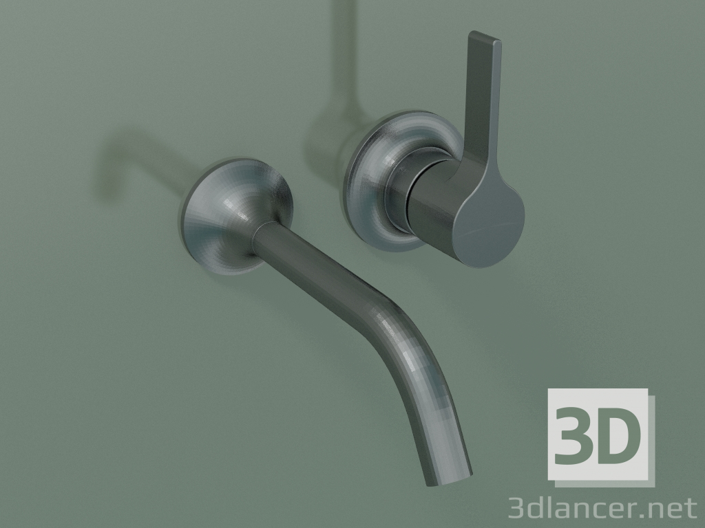 3D Modell Wand-Einhebelmischer für Waschbecken (36 812 809-990010) - Vorschau