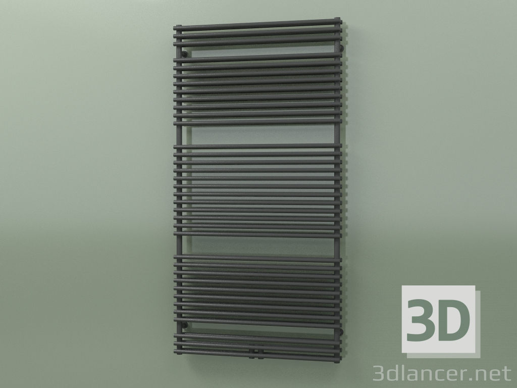 3D modeli Isıtmalı havlu askısı - Apia (1764 x 900, RAL - 9005) - önizleme