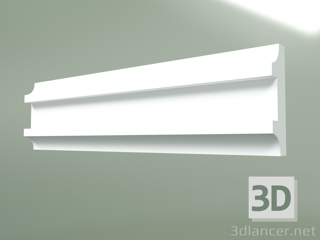 modello 3D Modanatura in gesso MT090 - anteprima