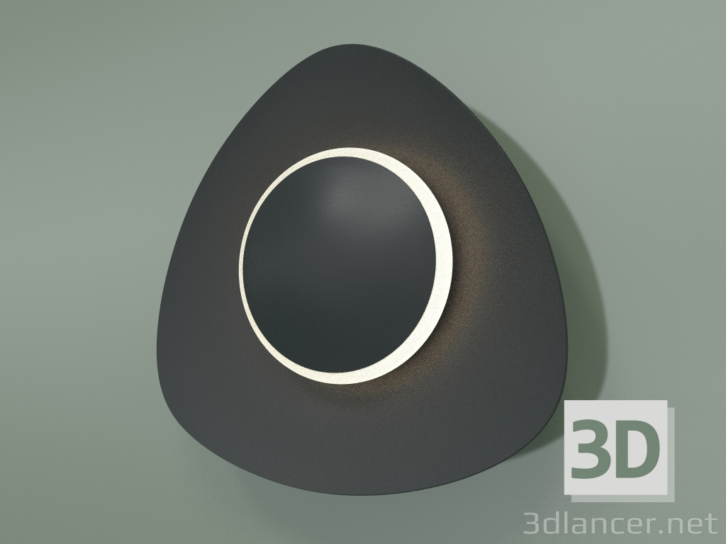 3d model Aplique LED Scuro 40151-1 LED (negro) - vista previa