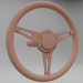 3d sports car steering wheel model buy - render