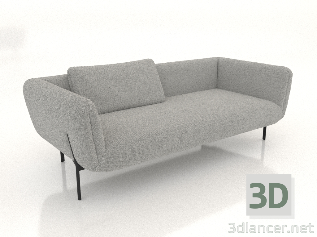 3d model 2.5 seater sofa (option 2) - preview