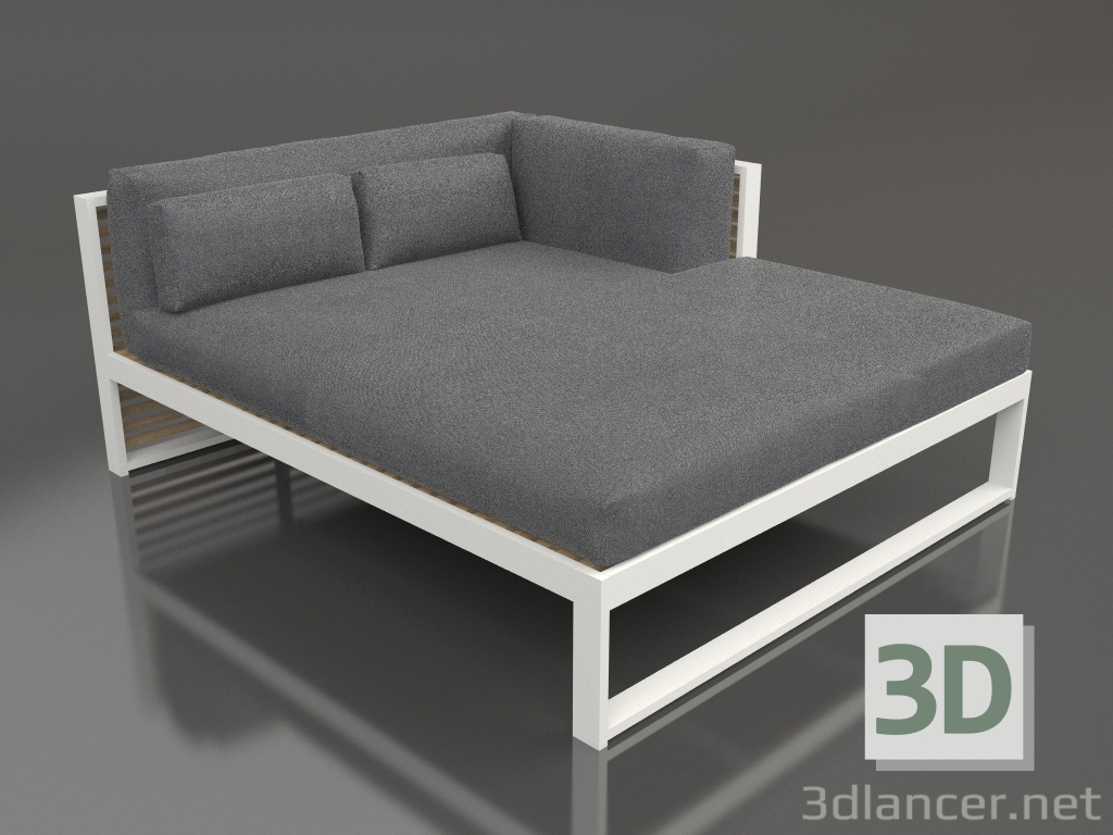 3D modeli XL modüler kanepe, sağ bölüm 2 (Akik gri) - önizleme