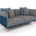 3D Modell 2-Sitzer-Sofa (Graublau) - Vorschau