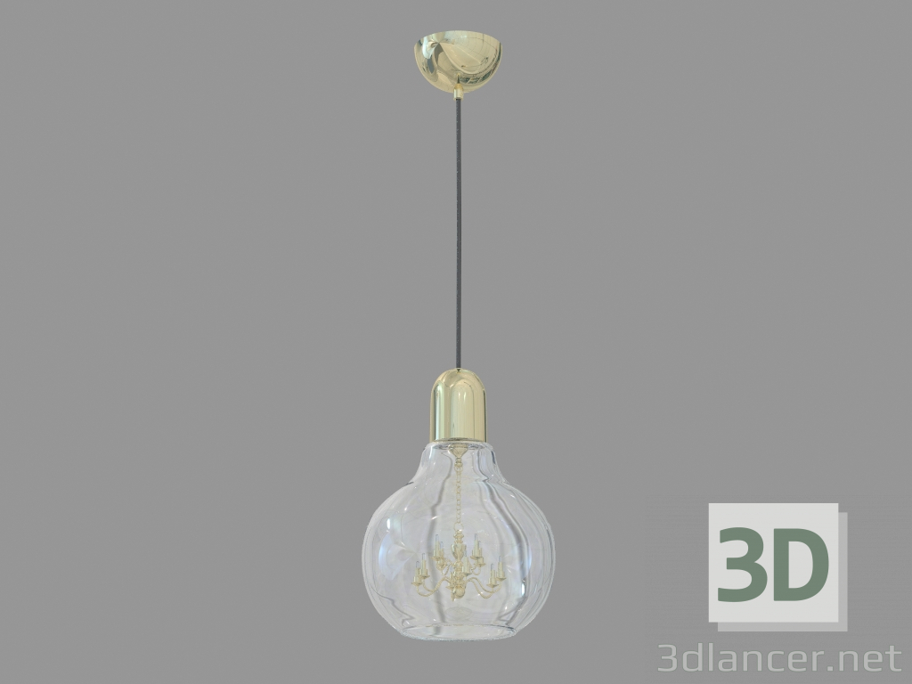 modello 3D Lampadario (S111008 1gold) - anteprima