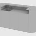 3D modeli Bar tezgahı ALEXANDER BAR DÜZ (200x60xH108) - önizleme