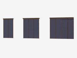Tabique de interroom de A5 (bronza transparente negro)