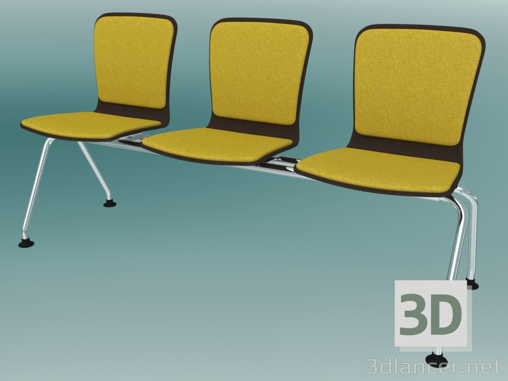 3d model Triple bench (K33L3) - preview