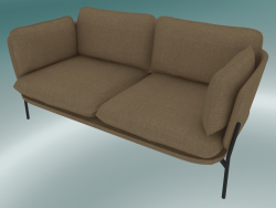 Sofa Sofa (LN2, 84 x 168 H 75 cm, warme schwarze Beine, Hot Madison 495)