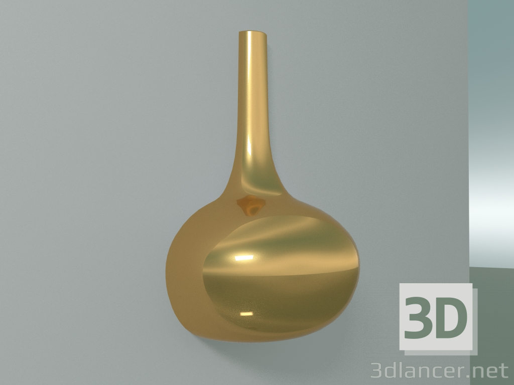 3D modeli Vazo Baca Elli (Altın) - önizleme