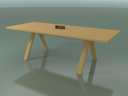 Table with office worktop 5032 (H 74 - 240 x 98 cm, natural oak, composition 1)