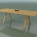 3D Modell Tisch mit Büroarbeitsplatte 5032 (H 74 - 240 x 98 cm, natürliche Eiche, Zusammensetzung 1) - Vorschau