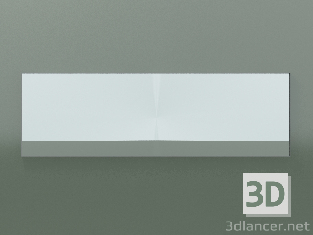 modèle 3D Miroir Rettangolo (8ATHL0001, Gris Argent C35, Н 60, L 192 cm) - preview