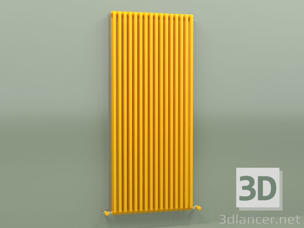 modèle 3D Radiateur SAX 2 (H 1500 16 EL, jaune melon - RAL 1028) - preview