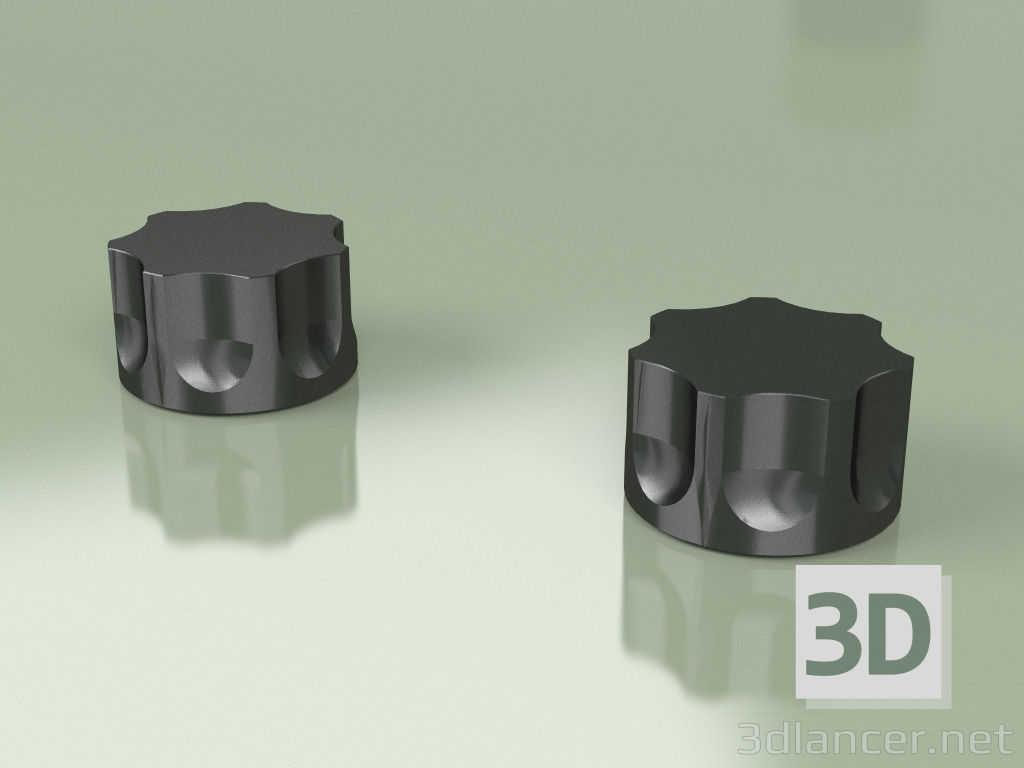 3D modeli Masa üstü set 2 karıştırma kapama vanası Ø 63 mm (17 51 V, AÇIK) - önizleme