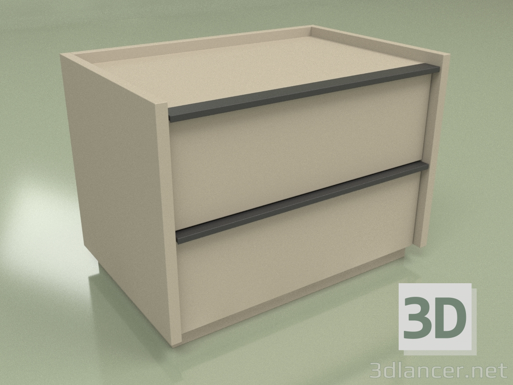 3d model Bedside table Verona NS (8) - preview