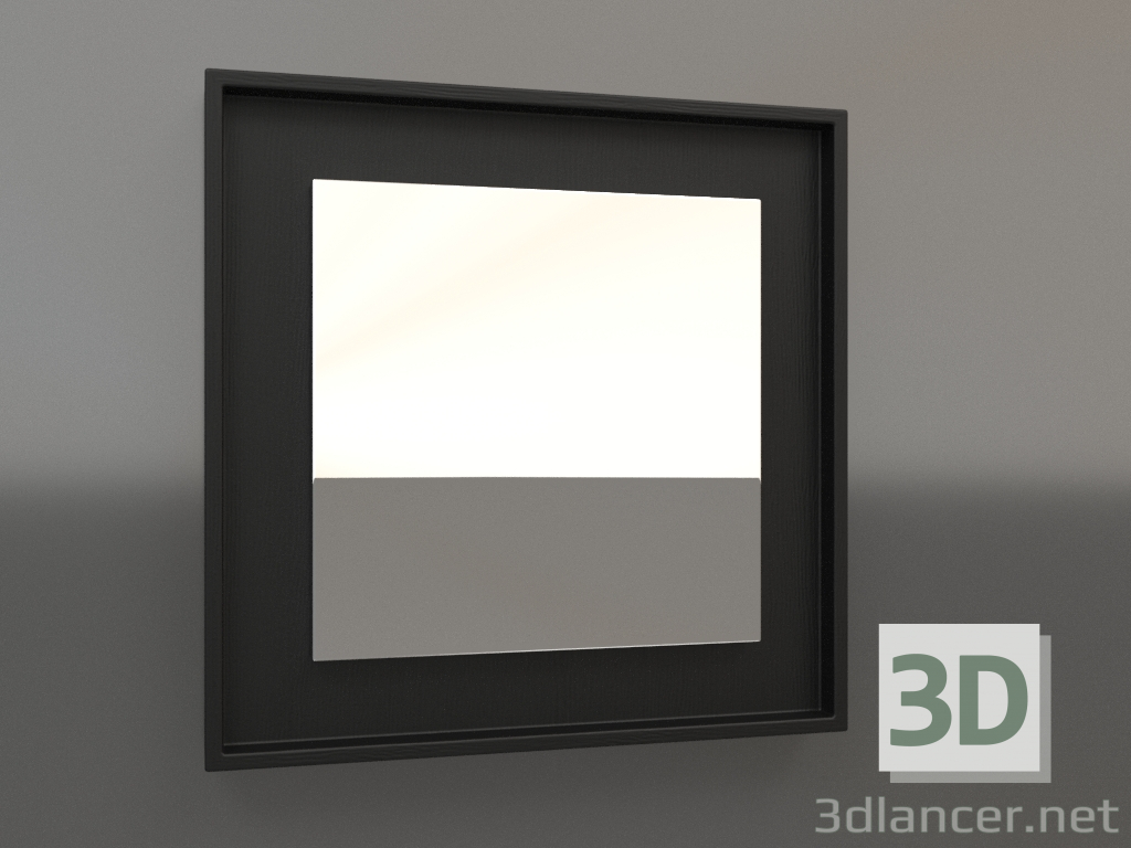 modello 3D Specchio ZL 18 (400x400, legno nero) - anteprima
