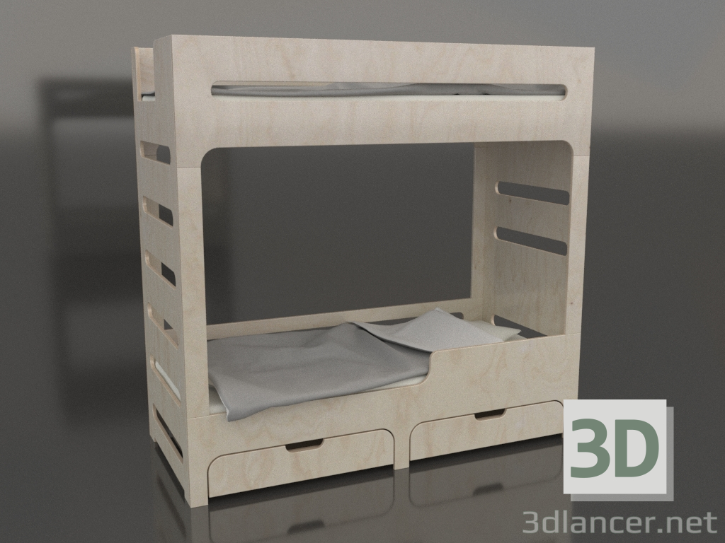 3d модель Кровать двухъярусная MODE HR (UNDHR1) – превью