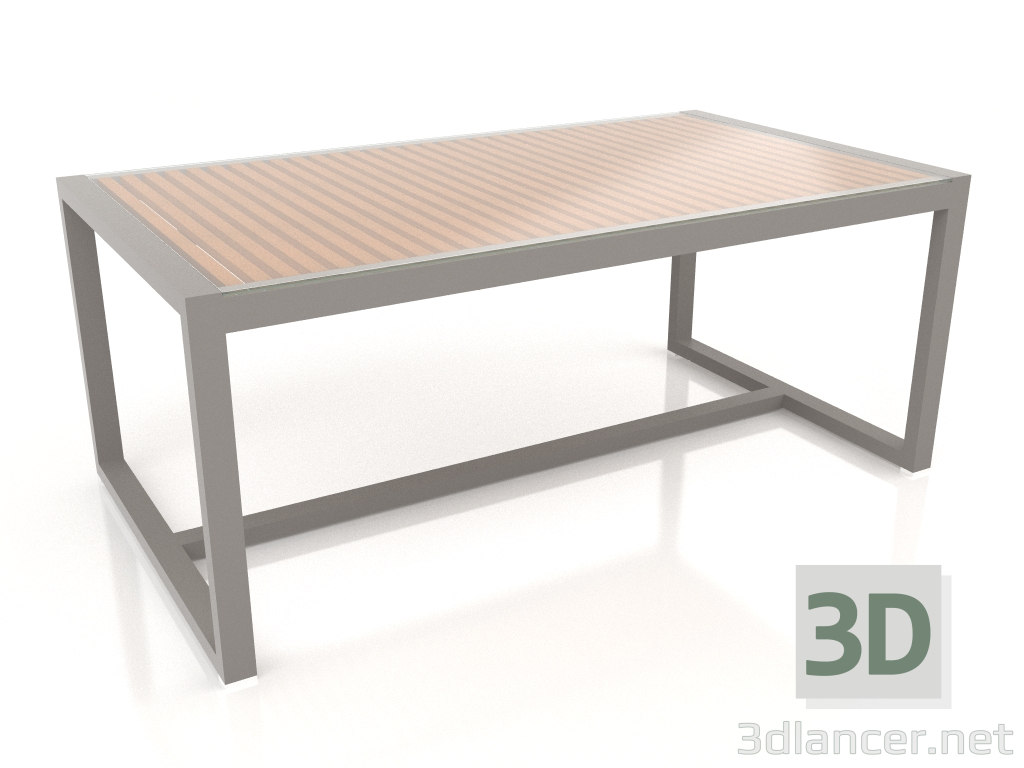 modello 3D Tavolo da pranzo con piano in vetro 179 (Grigio quarzo) - anteprima