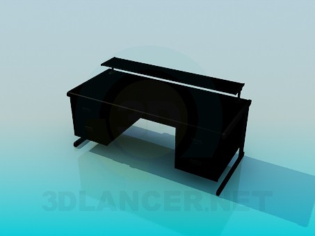 3d model Computer desk - preview 3d model Computer desk - preview