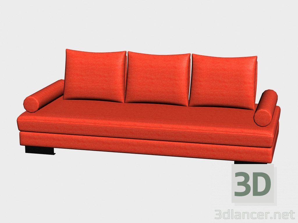 3d model Louisiana Triple Sofa - preview