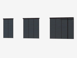 Raumteiler von A6 (dunkelbraun schwarz)