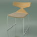 3 डी मॉडल स्टैकेबल कुर्सी 3711 (एक स्लेज पर, एक तकिया के साथ, प्राकृतिक ओक, वी 12) - पूर्वावलोकन
