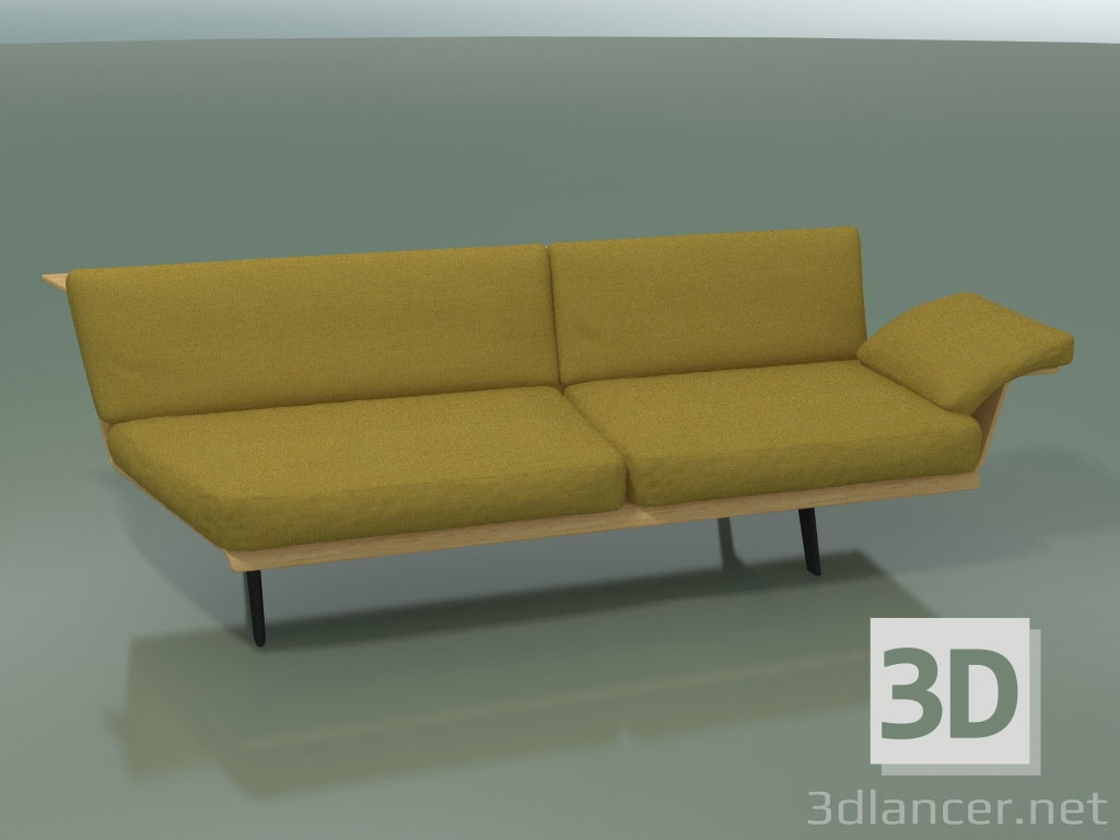 3d model Corner Double Module Lounge 4410 (135 ° Right, Natural oak) - preview