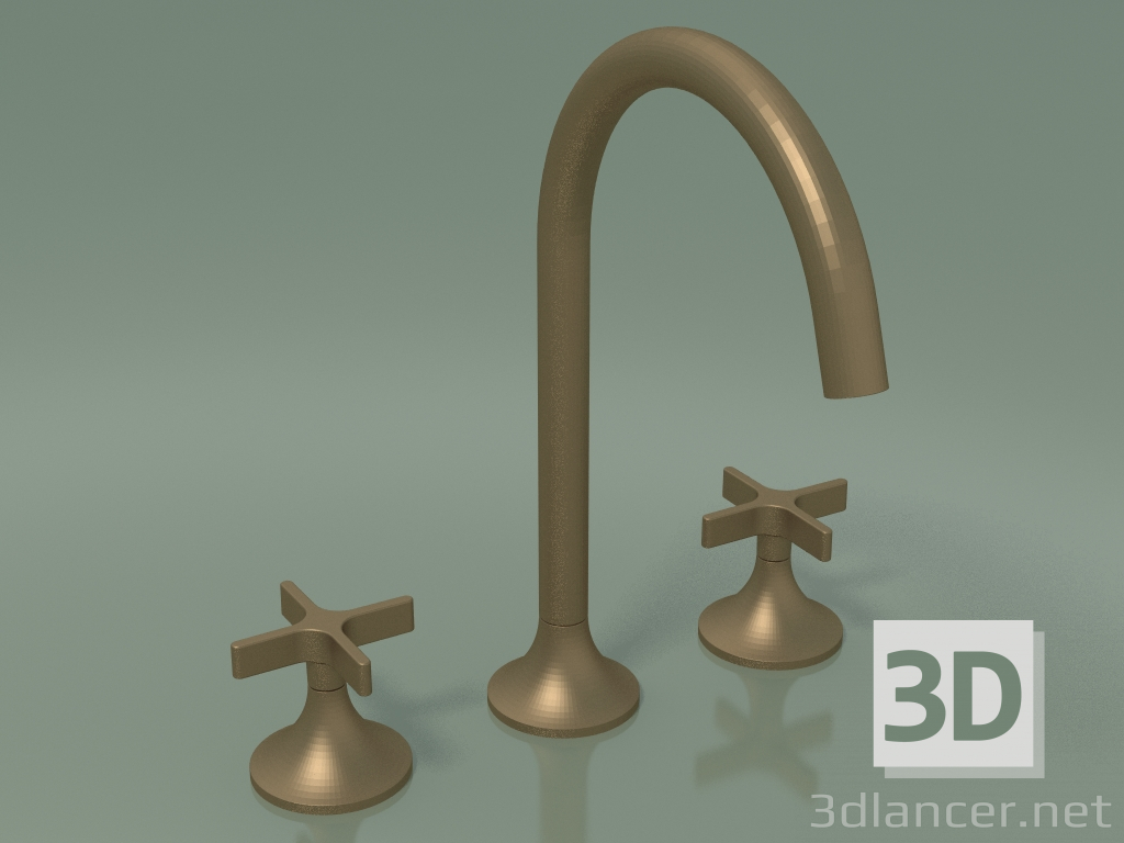 3d model Mixer with two handles and three mounting holes (20 713 809-160010) - preview