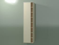 Armario de pared con 1 puerta izquierda (8CUCFDS01, Bone C39, L 48, P 36, H 192 cm)