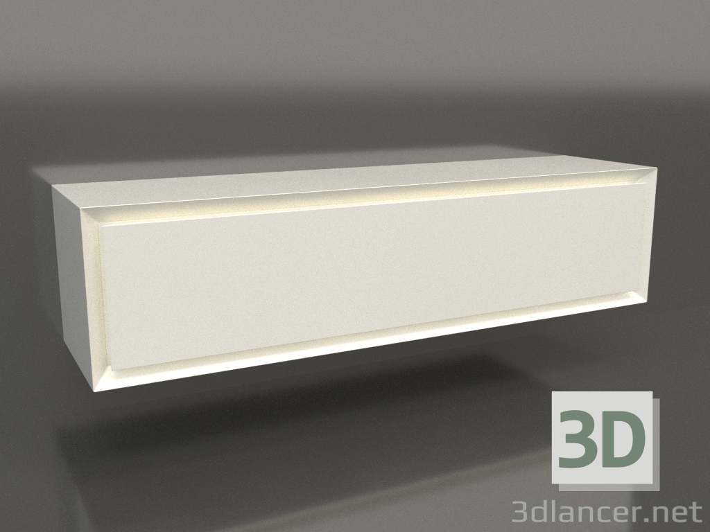 3d model Mueble TM 011 (800x200x200, color plástico blanco) - vista previa