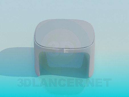 modello 3D Sgabello in plastica - anteprima