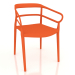 3D modeli Sandalye BIKINI (281-APP olgun turuncu) - önizleme