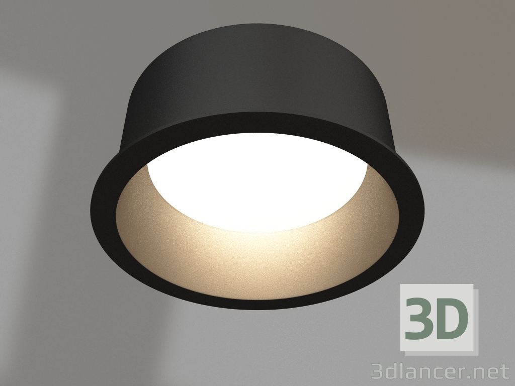 modello 3D Lampada MS-DROP-BUILT-R158-30W Day4000 (BK, 90 gradi, 230V) - anteprima