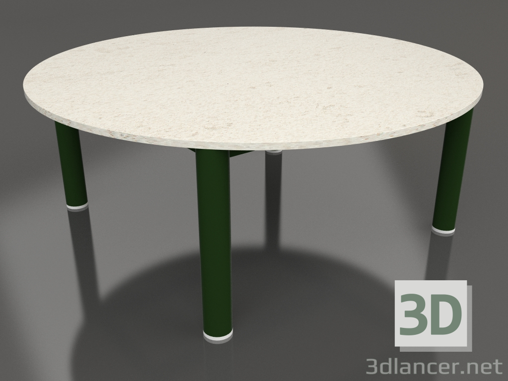 modello 3D Tavolino P 90 (Verde bottiglia, DEKTON Danae) - anteprima