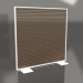 3d model Partition made of artificial wood and aluminum 150x150 (Teak, White) - preview