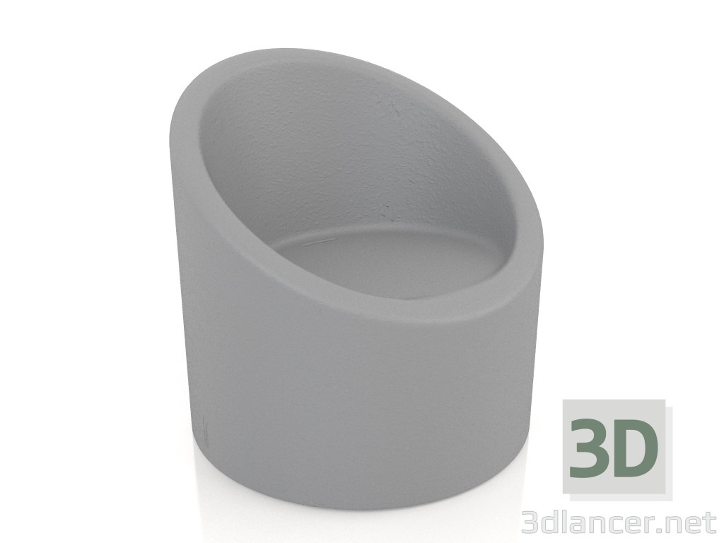 modello 3D Poltrona (Antracite) - anteprima