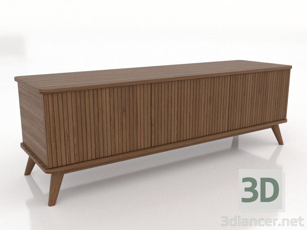 3d model Mueble de TV 1500 mm (nogal claro) - vista previa 3d model Mueble de TV 1500 mm (nogal claro) - vista previa