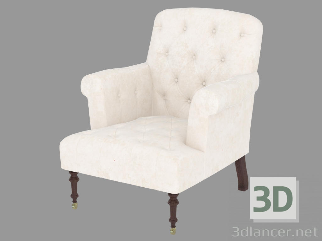 3d model Easychair Victor Creme - preview