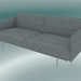 3d model Double sofa Outline (Vancouver 14, Polished Aluminum) - preview